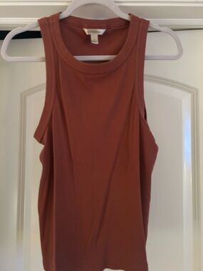 Banana Republic Rust Brown Ribbed Tank